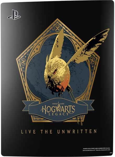 Skinit Decal Gaming Skin Compatible with PS5 Bundle - Officially Licensed Wizarding World Hogwarts Legacy Golden Snitch Design
