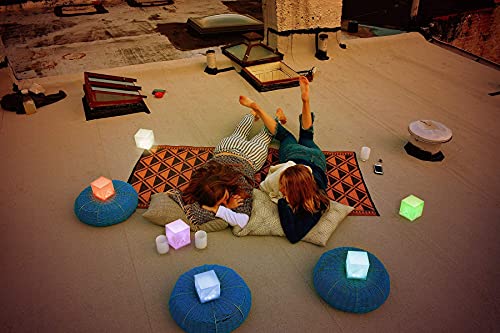 Solight Design SolarPuff Helix, Outdoor Portable Waterproof Solar-Powered Light, Multicolor, 1 Each