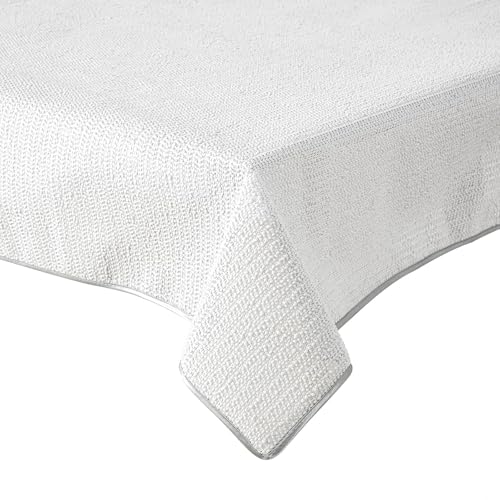 Schwar Textilien Gartentischdecke/Wetterbeständig/Versch. Farben & Größen (Hellgrau, 160x220cm)
