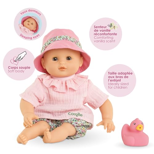 Muñeca Corolle Premier Poupon Coralie con accesorios miniatura 3