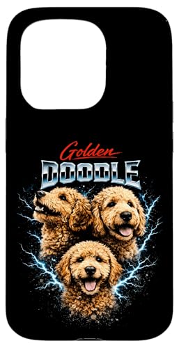Golden Doodle�w�r�[���^���h�b�O�u�[�c���b�O�X�^�C���f�U�C���B �X�}�z�P�[�X iPhone 15 Pro �p