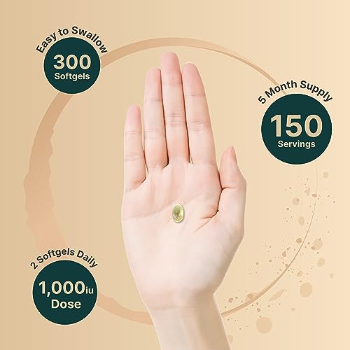 Naturebell Vitamin E Oil Softgels, 1,000 Iu Per Serving, 300 Pills | Essential Antioxidant Supplements thumb #3