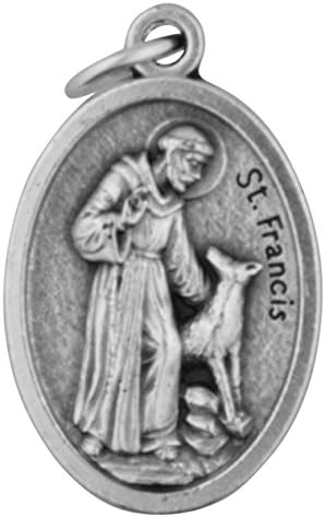 'Venerare 1'' Saint Francis of Assisi Pet Medal St. Francis Bless and Protect My Pet | Made in Italy'