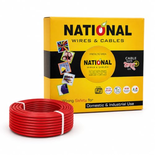 NATIONAL P.V.C. INSULATED WIRES & CABLES | 1.0mm | 90m | FR PVC I...
