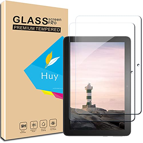Huy for Fire HD 8 用の ガラスフイルム Fire HD 8 Plus 用の フイルム 日本旭硝子製 強化ガラス 液晶 保護フィルム 貼り付け簡単 硬度 9H 防指紋 透過率 98.5%のサムネイル