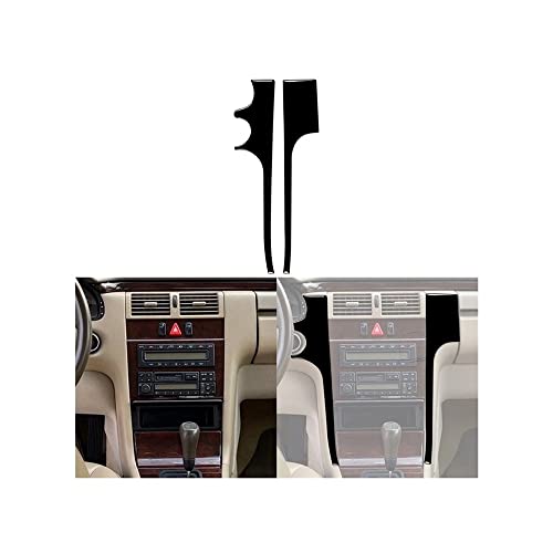 Console centrale Mercedes W210 insert noir piano de luxe RHD - 3