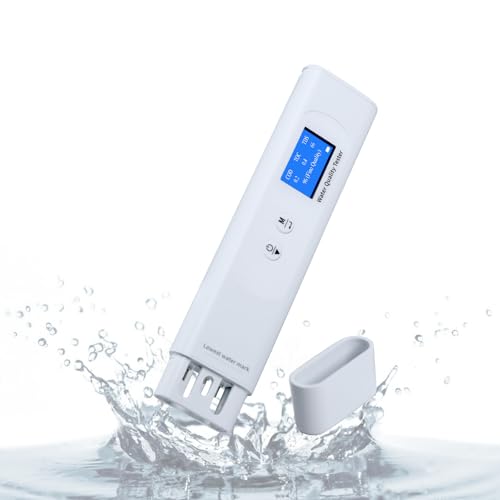 JuviPerpric Water Quality Tester TDS Mater, 6 in 1 Digital Water Tester,COD/TOC/TDS/UV275/EC/Temp Water Quality Tester for Drinking Water, Well, Tap, Purified