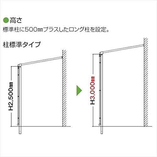 【受注生産品】YKKAP テラス屋根 ソラリア 壁付納まり 積雪100cm 柱標準タイプ 関東間 3間 × 3尺 アール型 熱線遮断
