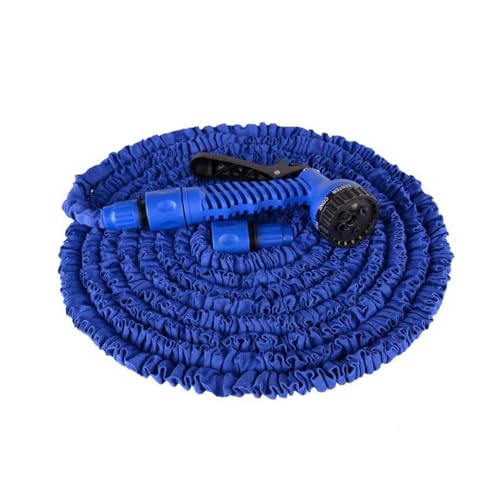 Manguera de jardín expandible, manguera de agua expandible flexible de 25 pies, mangueras mágicas expandibles con boquilla de pulverización de 7 funciones, tubo de manguera de jardín expandible