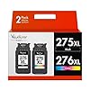 PG-275XL/CL-276XL Reemplazo para tinta Cannon 275 276 para cartuchos de tinta Canon 275 y 276 funciona para PIXMA TR4720 TS3720 TS3522 TS3520 TS3722 TS3500 TR4722 TR4723 275.6 in Paquete de 2, alto