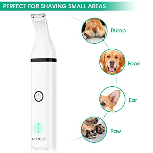 oneisall Dog Clippers with Double Blades,Cordless Small Pet Hair Grooming Trimmer,Low Noise for Trimming Dog's Hair… - Image 5