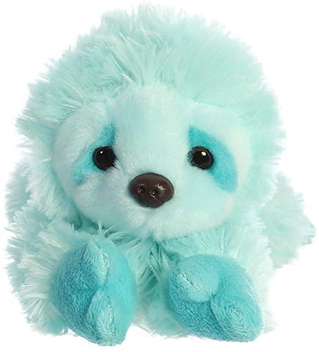 Aurora(r) Adorable Mini Flopsie(tm) Minty Sloth(tm) Stuffed Animal - Playful Ease - Timeless Companions - Blue 8 Inches - Image 2