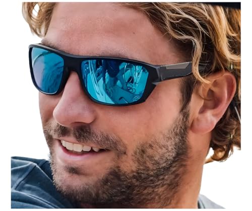 Image of Roshfort Sports Non Polorized Sunglasses UV Protection Sunglass for Men & Women Cycling Running Driving Fishing Multi Shade Glasses ITALIC (Size -Medium)