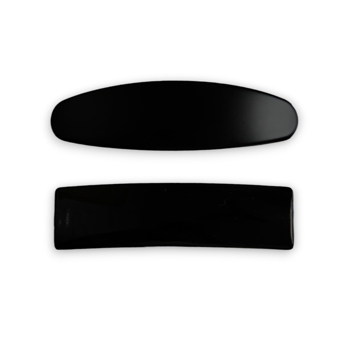Accessher Elegant Matte Black Handcrafted Designer French Style Barrettes/Hair Accessory for Women and Girls. Casual Wear Hair Barrette Clips Set of 2.-image-11
