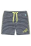 Schiesser Jungen Badeshorts Boardshorts, blaugemustert, 104