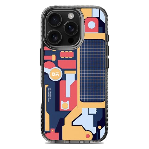 Image of DailyObjects Case for iPhone 16 Pro Compatible with Mag-Safe Wireless Charging, Stride 2.0 P-S-P Slim Shockproof Back Cover with Inner Magnetic Ring