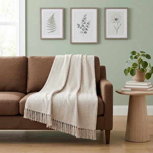 Americanflat Überwurfdecke aus weicher und atmungsaktiver Baumwolle, für Couch, Bett, Stuhl, dekorative Decken, perfekt für Zuhause… – Ansicht 4