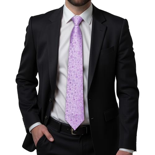 Image of Hi-Tie Mens 70inches Tie Set Extra Long Necktie for Men Cufflinks Handkerchief Big Tall Men Business Wedding