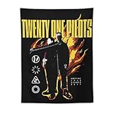 ZPANTAO Twenty Hip Hop One Music Pilots Tapestry Wall Art 30'x40' Large Tapestry for Bedroom Aesthetic Tapestries for Living Room Dorm
