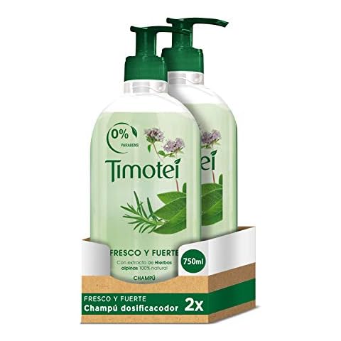 Timotei Strength and Shine Shampoo 750 ml (Pack of 2 Cover