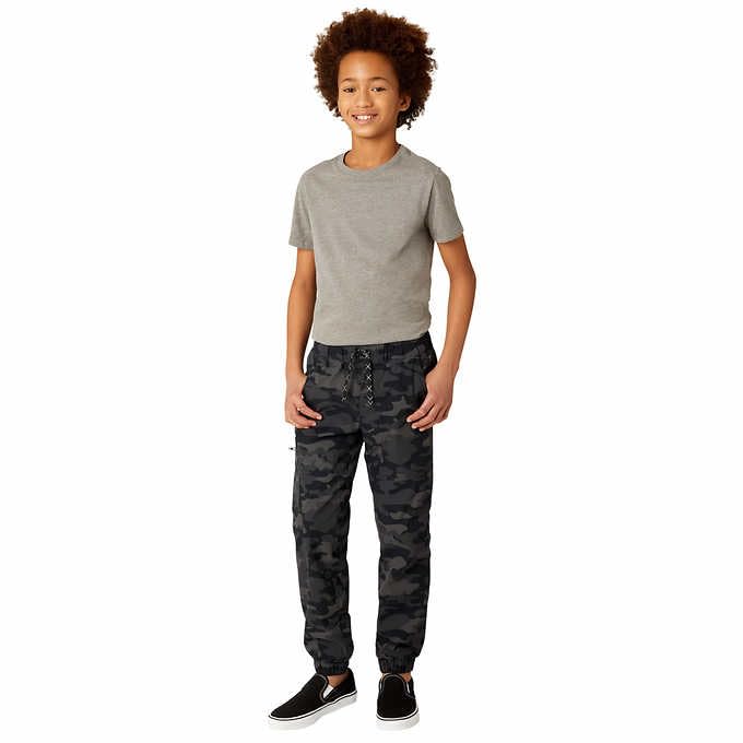 Weatherproof Vintage Youth Fleece Lined Jogger | Black Camo, Small (7/8)
