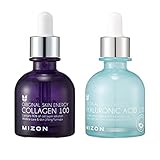MIZON 100 COMBO Collagen 100 + Hyaluronic Acid 100, Ampoules, Skincare, Collagen, Wrinkle Care, Hydration, Moisture
