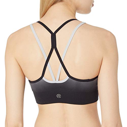 C9 Champion Women's Seamless Dip Dye Cami Bra, Silverstone/Ebony, XXL