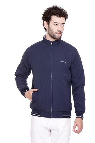 Image of RARE TIMES Winter Reversible Bomber Jacket For Men | Mens Quilted standard length Puffer Jacket | Full Sleeve Mens Jacket