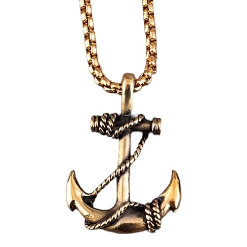 Collier Ancre de Mer multicolore en argent, le cadeau d'anniversaire vintage idéal