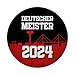 Produktbild Leverkusen Magnet rund mit Spruch Deutscher Meister 2024 Leverkusen-Fan Must-Have Rhein NRW Fußball Liebe Liga Meisterschaft Jubel Meisterschale Erinnerung