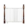 Summer Infant Metal Banister & Stair Safety Baby Gate, Fits Openings 31-46” Wide, White Metal, For Doorways and Stairways, 32.5” Tall Walk-Through Baby and Pet Gate
