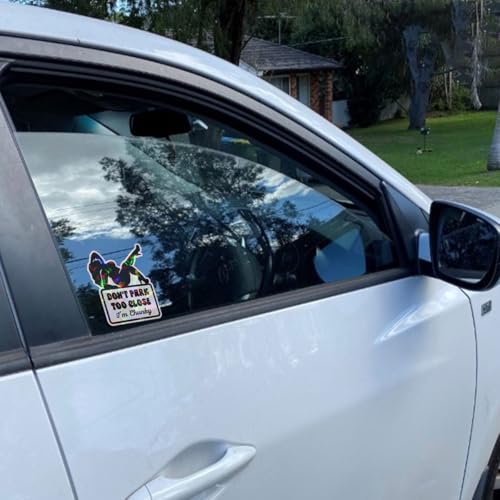 Image of 3 Pcs Don't Park Too Close I'm Chunky Sticker Set, Funny Chunky Stickers for Car Truck Laptop Phone Helmet 5 inch C1 Ho