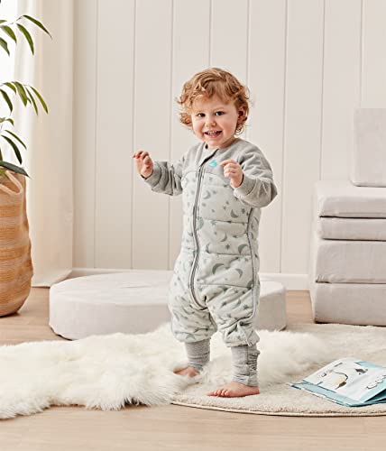 Image of Love to Dream Warm Baby Sleep Suit (12-24 Mo), Super Soft Temp Regulating Sleeping Sack, 2.5TOG Warm Wearable Blanket, Olive