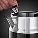 Russell Hobbs Wasserkocher [1,7l, 2400W] Retro Schwarz & polierter Edelstahl (Schnellkochfunktion, Wassertemperaturanzeige im Retrodesign, außenliegende Wasserstandsanzeige) Vintage Teekocher 21671-70