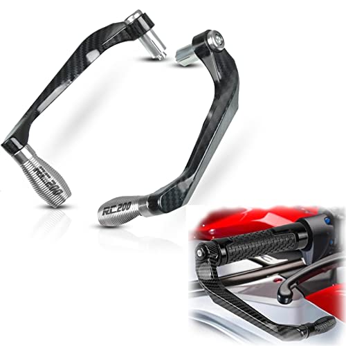 Garde leviers de frein RC200 - Protège-mains moto en alu argent
