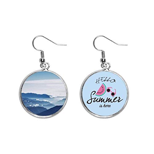 Pendientes de sandía para tus looks de verano bajo el sol y las nubes de la montaña