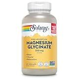 SOLARAY Magnesium Glycinate Capsules, Chelated Magnesium Bisglycinate w/BioPerine, Higher Absorption Magnesium Supplement - Bones, Muscles, Heart Support, Vegan, 68 Servings, 275 VegCaps
