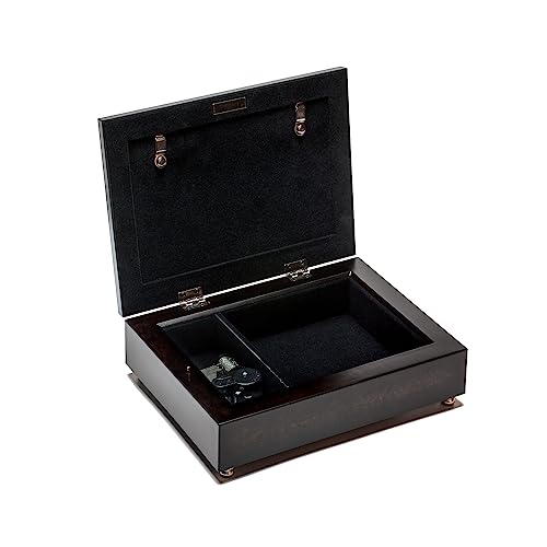 Cottage Garden True Friend Reaches Hand Touches Burlwood Jewelry Music Box Plays What Friends Are For #TOP2
