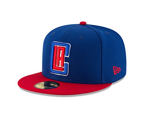 NBA Los Angeles Clippers Men's 2-Tone 59FIFTY Fitted Cap, 8, Royal