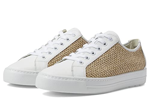 Paul Green Rachel Sneaker White Nature Combo at 4.5 (US Women's 7) M