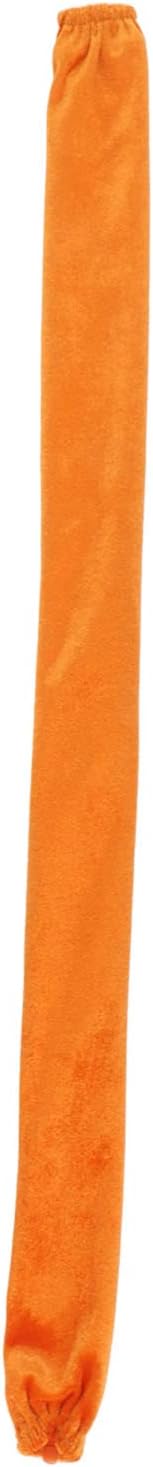 Oumefar Chain Cover Wire Flannelette Cloth 60cm Length 5cm Width with Zipper for (Orange)