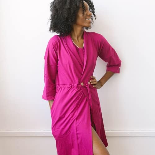 Recovery Robe,Post Mastectomy Breast Cancer Gifts Women,Breast Surgery Robe with Internal