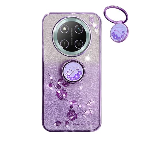 【Supporto per anelli floreali】Questo squisito supporto per anello a forma di fiore di diamante può ruotare facilmente di 360°, consentendoti di tenerlo facilmente senza preoccuparti che il tuo Honor Magic 7 Lite 5G/Magic7 Lite/X9c cada. Il supporto per anello da dito è comodo per guardare la TV e i film, liberando le mani e migliorando notevolmente l'esperienza.