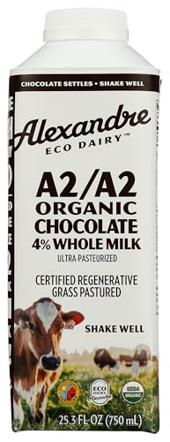 ALEXANDRE FAMILY FARMS Organic A2A2 Chocolate Whole Milk, 25.3 FZ