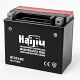 Haijiu HTX12-BS Batería de Arranque AGM para Moto y Scooter | 12V, Antivibración
