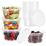 Romon Taper Plastico, Set De 24 Tupper Hermetico, Envases Con Tapa Para Comida, Meal Prep Containers Pequeños, Antifugas Y Faciles, Compatible Con Microondas Y Nevera (350ml/12oz)