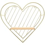 Étagère murale en forme de cœur : vous pouvez y exposer divers petits objets, tels que des plantes, des jouets, des articles de toilette, des bougies ou des parfums. fonctionnelle et esthétique, cette étagère murale en métal en forme de cœur est un véritable pour votre décoration