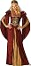 InCharacter Costumes Women's Renaissance Maiden Costume, Burgundy/Gold, Small