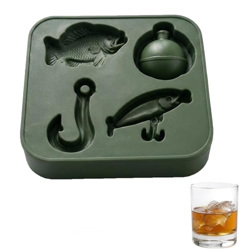 Fishing Lure Whiskey Ice Cube Tray