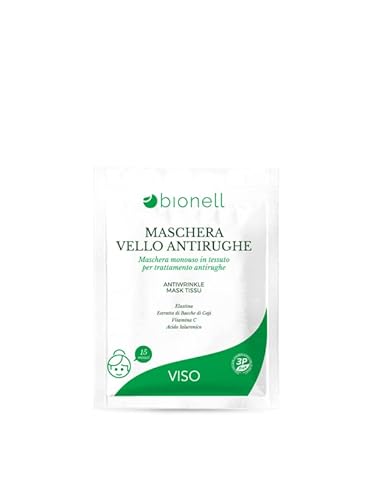 Maschera Viso Antirughe 6 Pz. Monouso Bionell Senza Parabeni